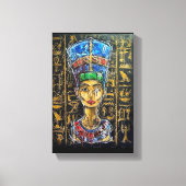 Graffiti Pharaoh Queen Nefertiti Leinwanddruck (Vorderseite)