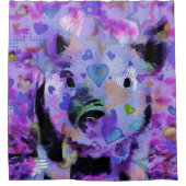 Graffiti pigello duschvorhang (Vorderseite)