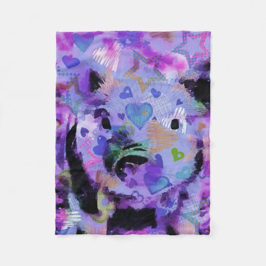 Graffiti pigello fleecedecke (Vorderseite)