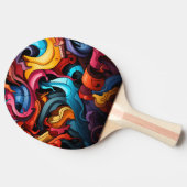 Graffiti Ping Pong Paddle Tischtennis Schläger (Seitenansicht)