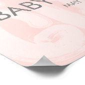 Graffiti Pink Baby Dusche Begrüßungszeichen Poster (Ecke)