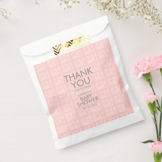 Graffiti Pink Baby Dusche Gefälligkeitstaschen Geschenktütchen (Versiegelt)