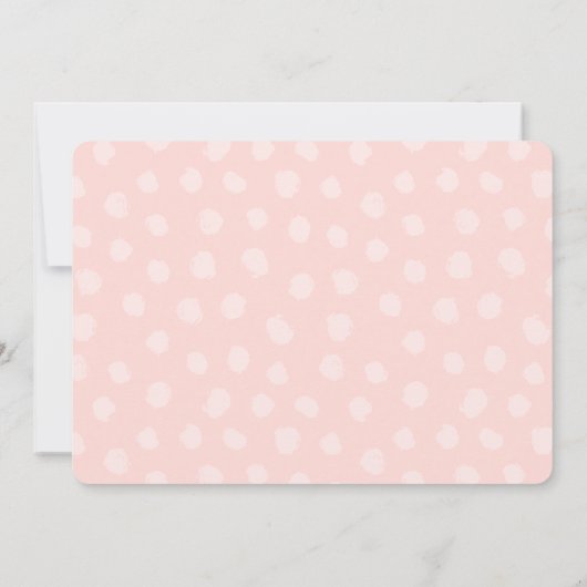 Graffiti Pink Babydusche Einladung (Rückseite)