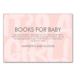 Graffiti Pink Babydusche mit Buchungsanfrage Tischnummer