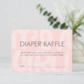 Graffiti Pink Babydusche Windelwanne Raffle Ticket Einladung (Stehend Vorderseite)