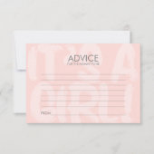 Graffiti Pink Babyduschenempfehlung für Mama Einladung (Vorderseite)