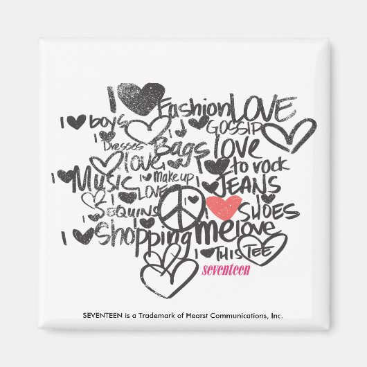 Graffiti Pink Magnet (Vorne)