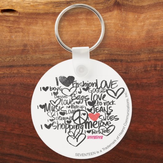 Graffiti Pink Schlüsselanhänger (Vorderseite)