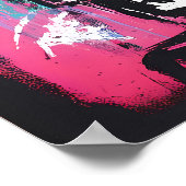 Graffiti Pirate and NFT Characters Bold Urban Grid Poster (Ecke)