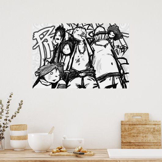 Graffiti Piromania Poster (Küche)