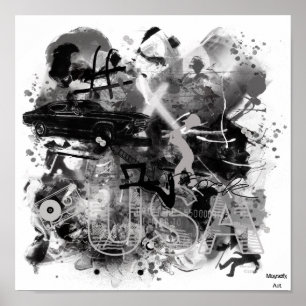 Graffiti-Plakat Poster