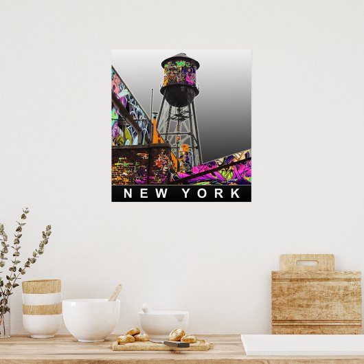 Graffiti-Plakate in New York Poster (Küche)