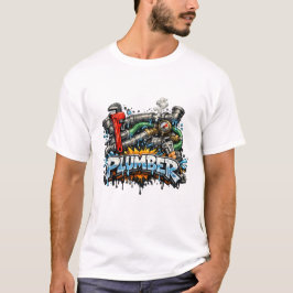Graffiti Plumber Tools Street Art Design T-Shirt