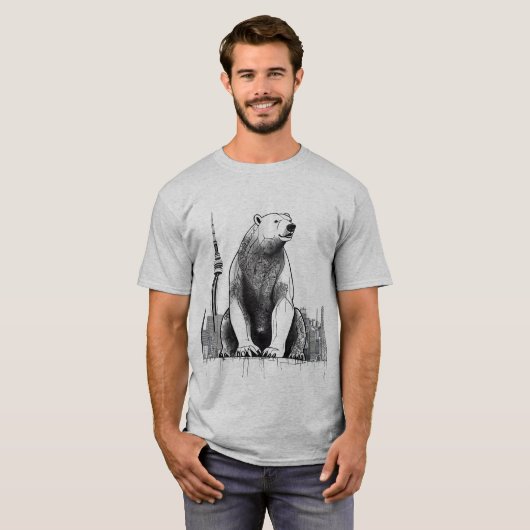 Graffiti Polar Bear T-Shirt (Vorne ganz)