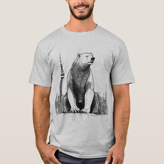 Graffiti Polar Bear T-Shirt (Vorderseite)