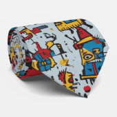 Graffiti Pop Art Krawatte (Gerollt)