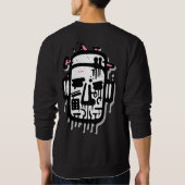 Graffiti-Portrait 2 personalisiert Sweatshirt (Rückseite)