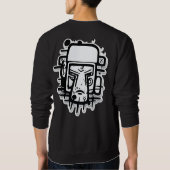 Graffiti-Portrait personalisiert Sweatshirt (Rückseite)
