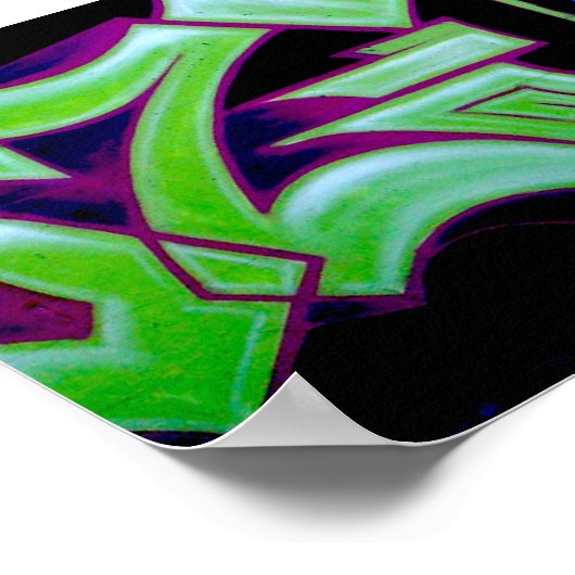 Graffiti Portrait Poster (Ecke)