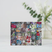 Graffiti Postcard Postkarte (Stehend Vorderseite)