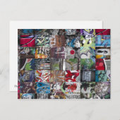Graffiti Postcard Postkarte (Vorne/Hinten)