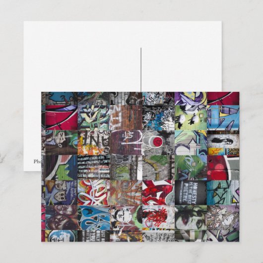 Graffiti Postcard Postkarte (Vorne/Hinten)