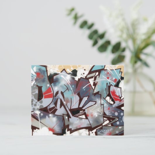 Graffiti Postcard Postkarte (Stehend Vorderseite)