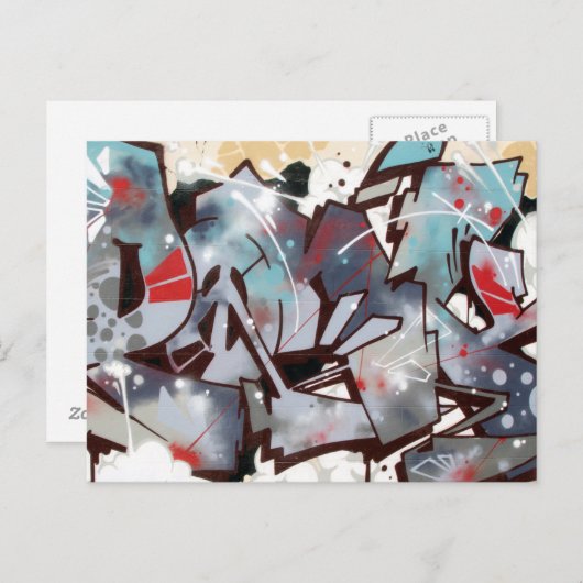 Graffiti Postcard Postkarte (Vorne/Hinten)