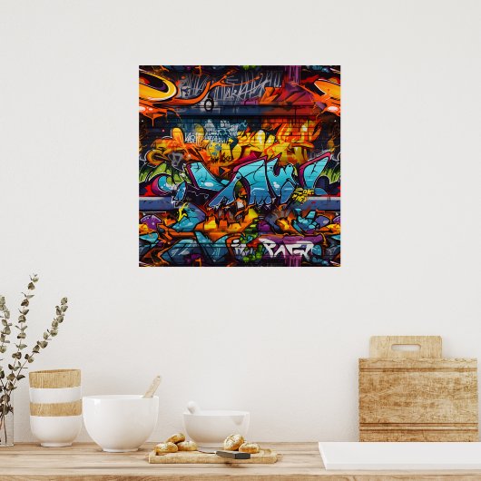 Graffiti Poster (Küche)