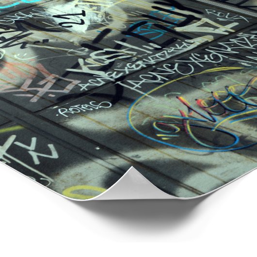 Graffiti-Poster Poster (Ecke)