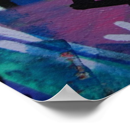 Graffiti-Poster Poster (Ecke)