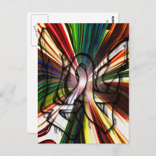 Graffiti Postkarte (Vorne/Hinten)