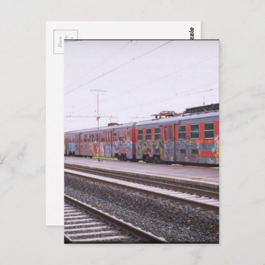 Graffiti Postkarte (Vorne/Hinten)