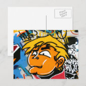 Graffiti Postkarte (Vorne/Hinten)