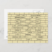 Graffiti-Postkarte Postkarte (Vorne/Hinten)