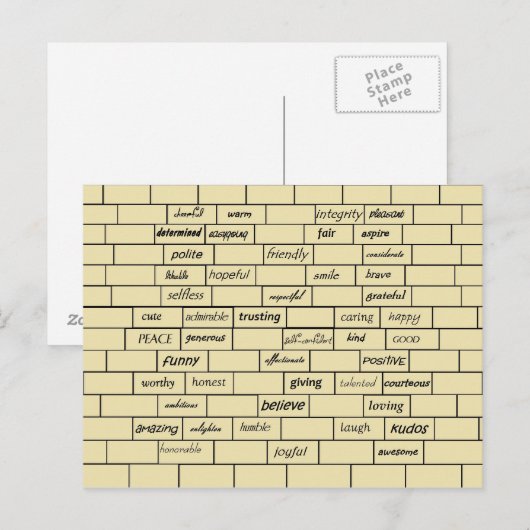 Graffiti-Postkarte Postkarte (Vorne/Hinten)