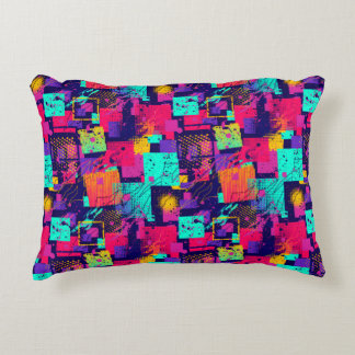Graffiti print teen abstract pixel art pattern dekokissen