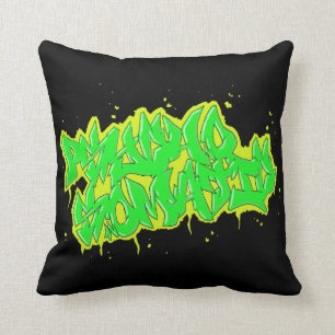 GRAFFITI psychosomatisches mojo pollow Kissen