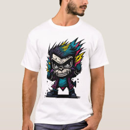 Graffiti Punk Monkey T-Shirt! T-Shirt