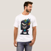 Graffiti Punk Monkey T-Shirt! T-Shirt (Vorne ganz)
