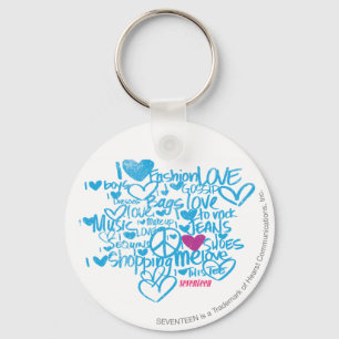 Graffiti Purple/Aqua Schlüsselanhänger