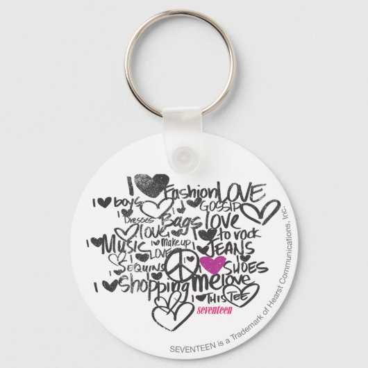 Graffiti Purple Schlüsselanhänger (Vorderseite)