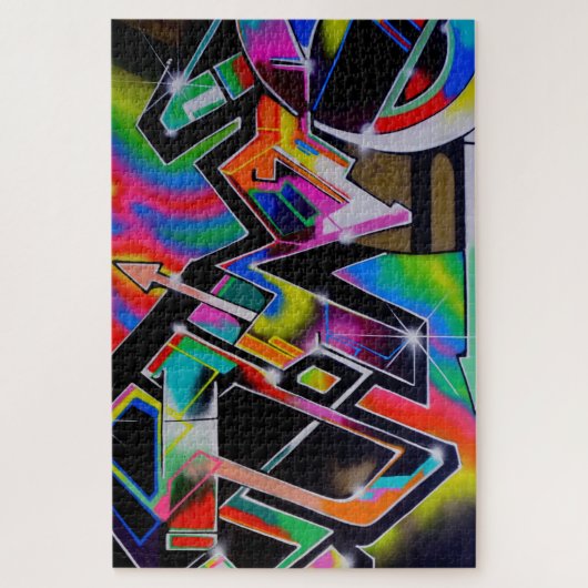 Graffiti-Puzzle Puzzle (Vertikal)