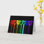 GRAFFITI RAINBOW HÖRT LGBTQ-KARTE KARTE (Gelbe Blume)