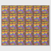 Graffiti Rainbow Look 32ND GEBURTSTAG! & INDIVIDUE Geschenkpapier (Flach)