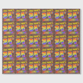 Graffiti Rainbow Look 34. GEBURTSTAG! & INDIVIDUEL Geschenkpapier (Flach)