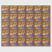Graffiti Rainbow Look 40. GEBURTSTAG! & INDIVIDUEL Geschenkpapier (Flach)