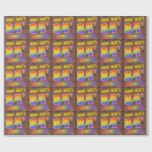 Graffiti Rainbow Look 84. GEBURTSTAG! & INDIVIDUEL Geschenkpapier (Flach)