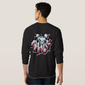 Graffiti Ratten Sweatshirt (Schwarz voll)