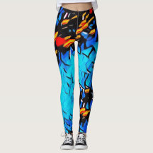Graffiti Rave Liebe Leggings